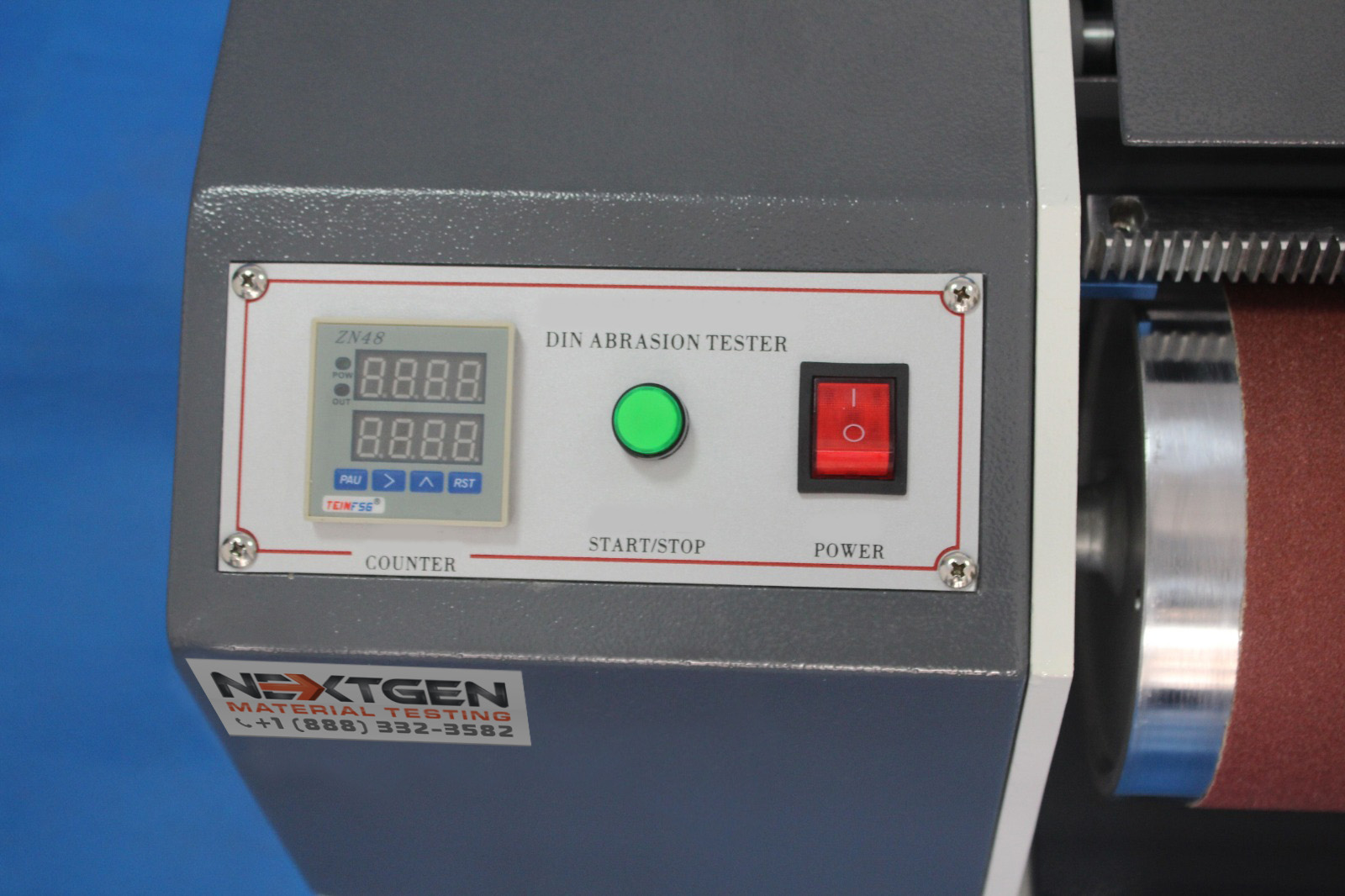 DIN Abrasion Tester Display Screen 