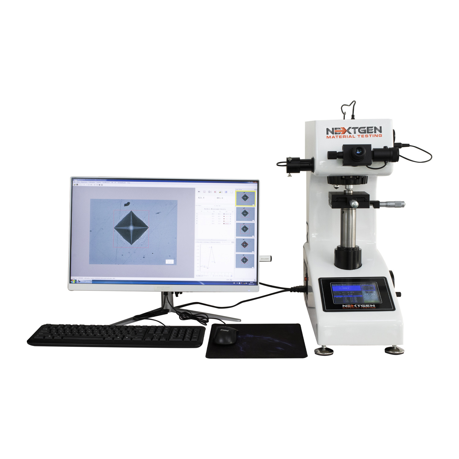 Macro Vickers Hardness Tester - Standard Digital, Digital and Digital with CCD Optical Analysis Software