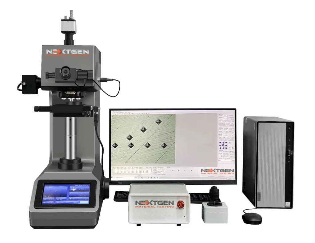 NG-1000 micro Vickers hardness tester with CCD camera and analysis software