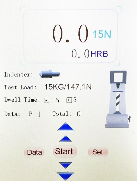 Rockwell indentation interface