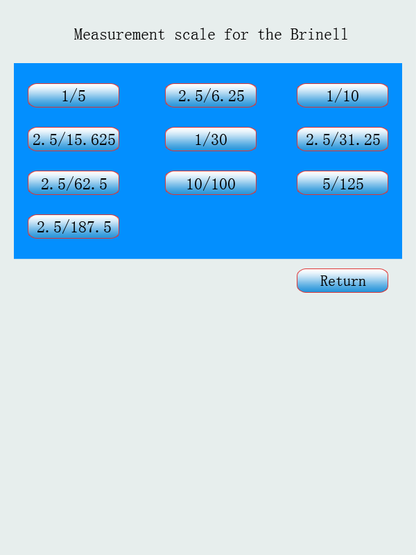 Brinell Test Scale