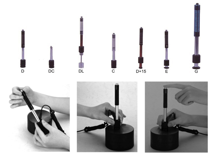 Full scope of impact devices for Leeb Rebound Hardness tester