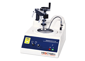 GenGrind N-S Series - Single and Dual Wheel Metallographic Polisher and Grinder Equipment with Single Sample Specimen Holder for Metallographic Sample Preparation