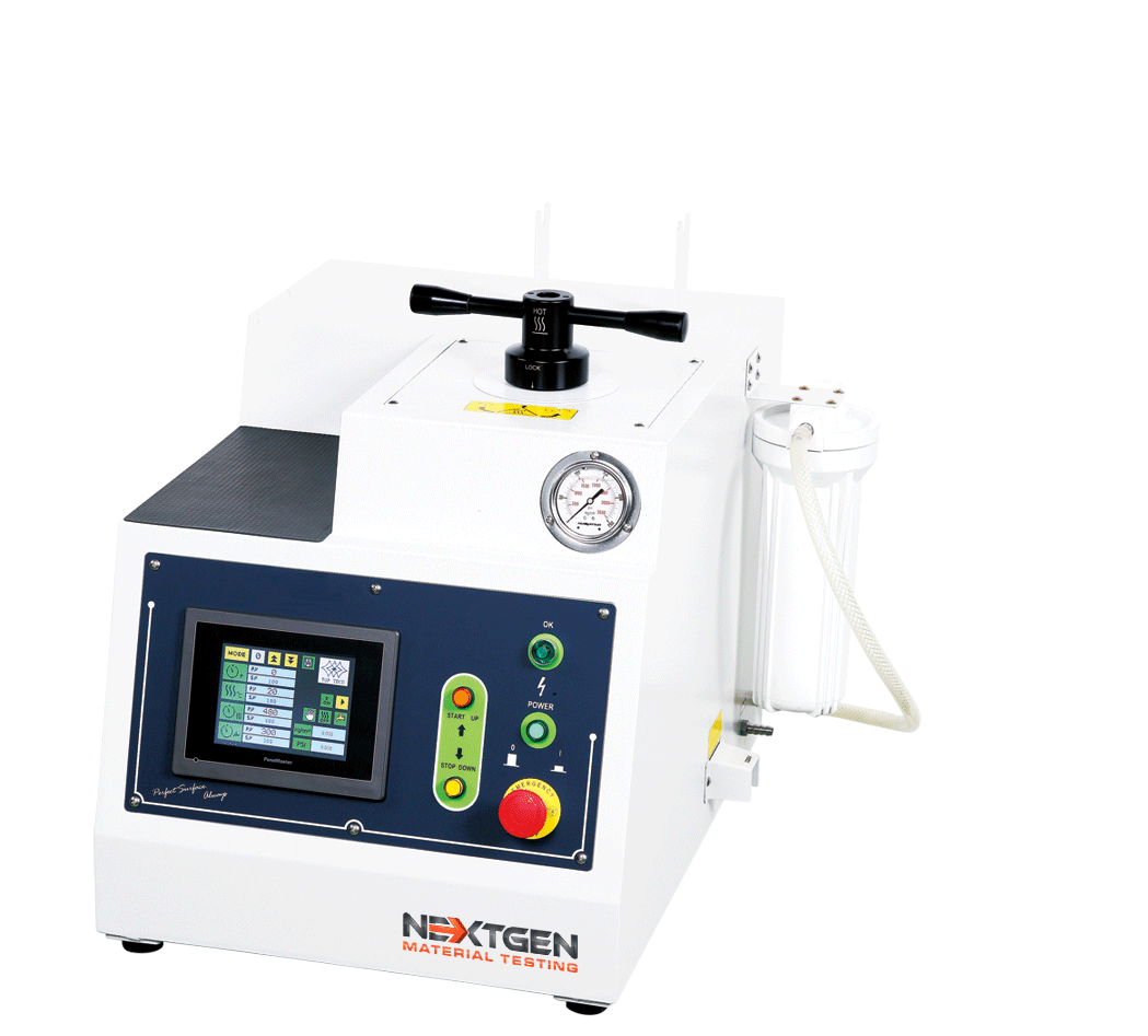 GenPress MFA-TS Series - Fully Automatic Mounting Press with Touch Screen Control Panel for Metallographic Sample Preparation