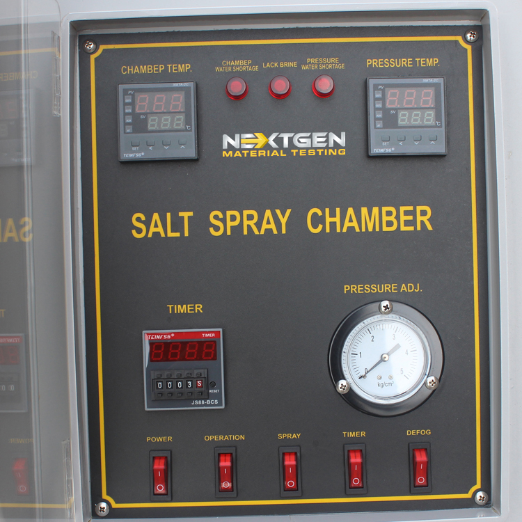 Control panel for the Salt Spray Tester
