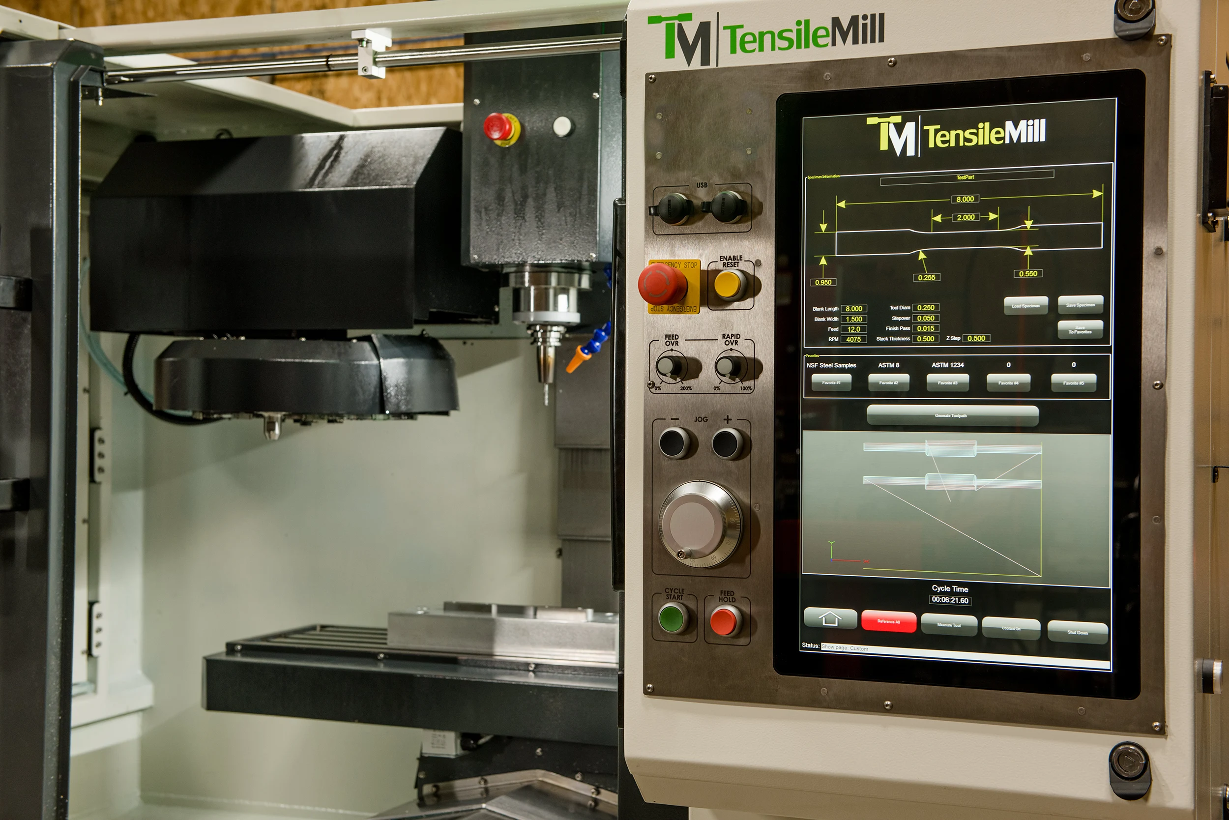 TensileMill CNC XL – Flat Tensile Sample Preparation Equipment