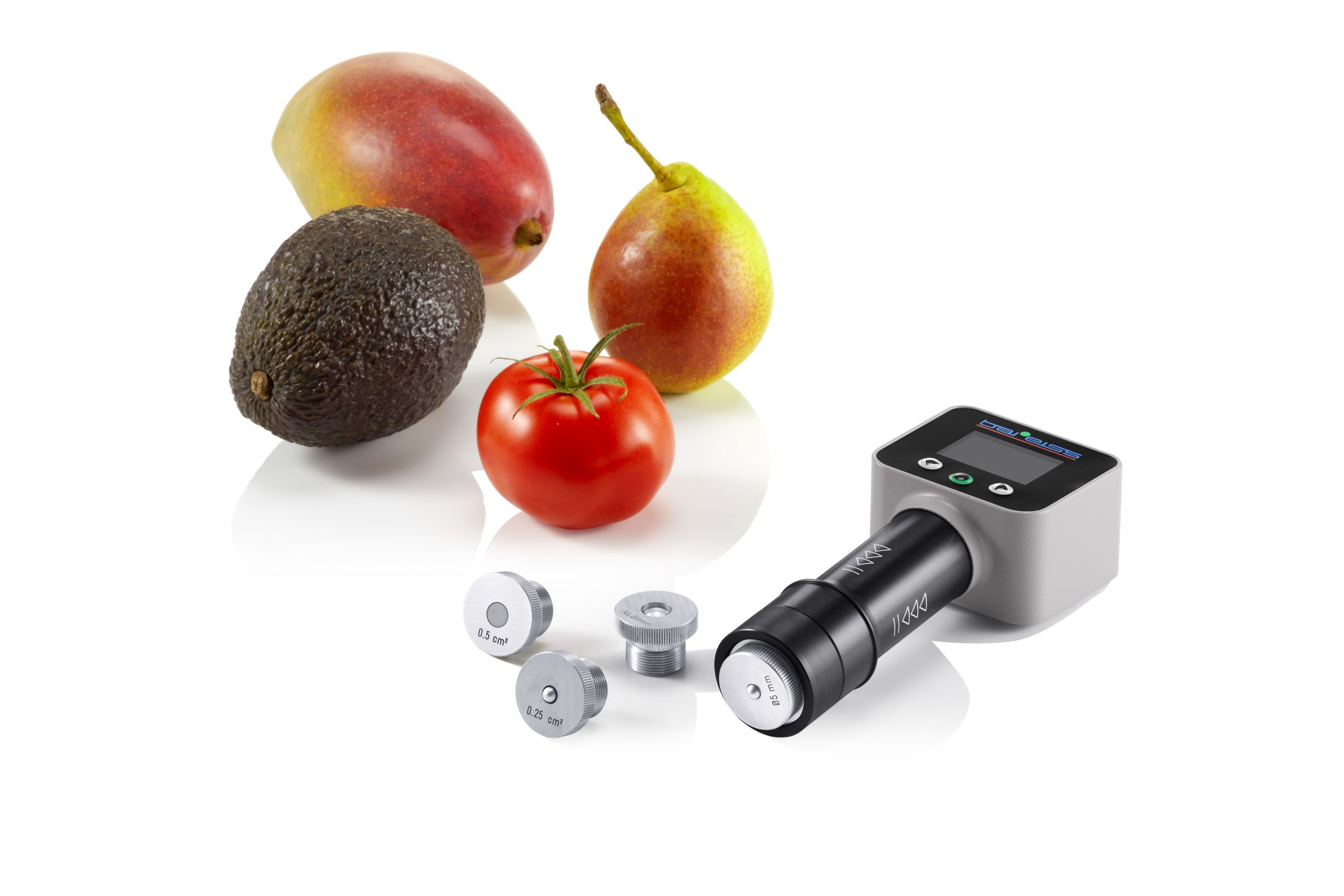 Fruit firmness tester