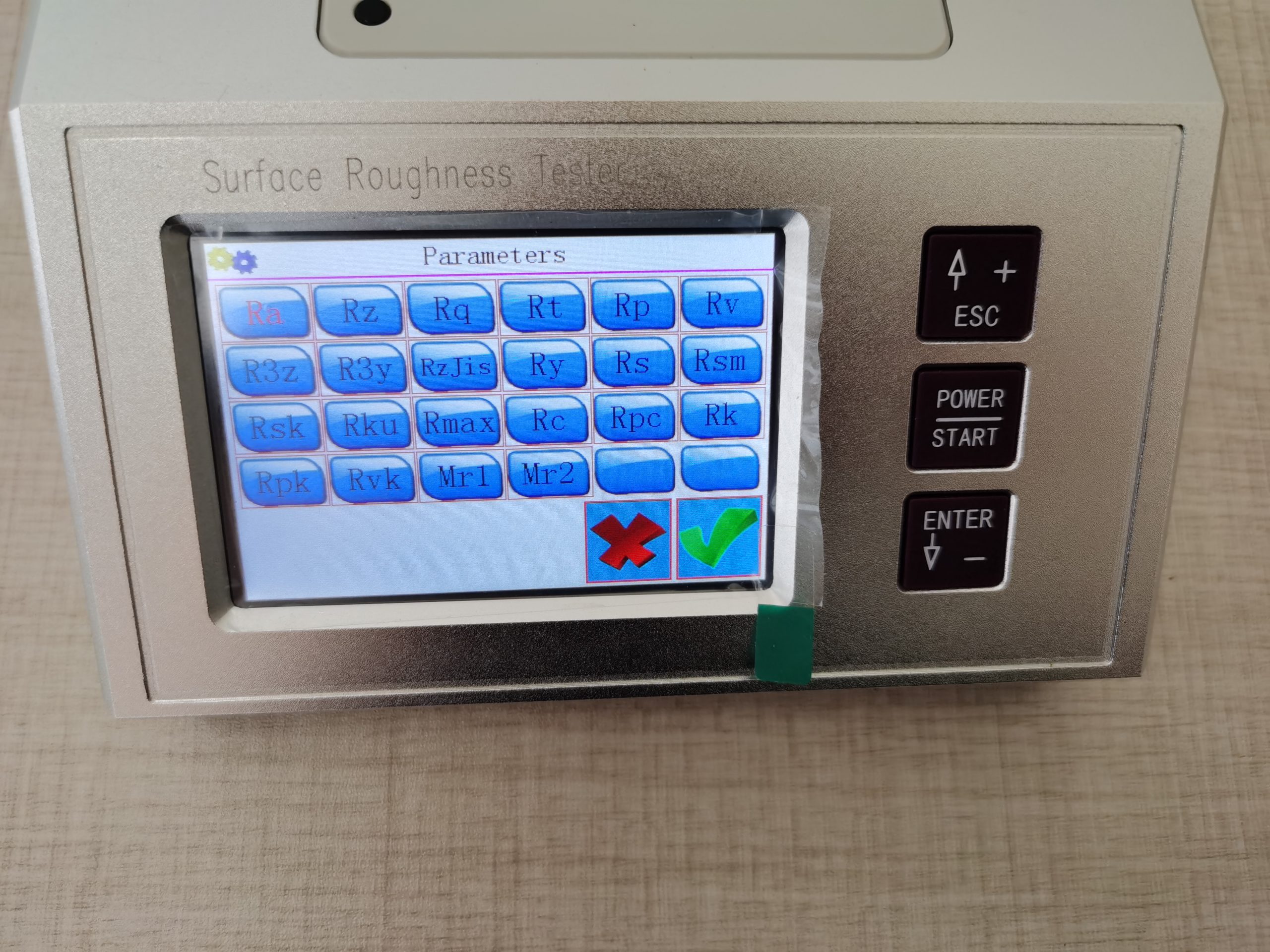 Surface Roughness Tester Digital Display Parameters