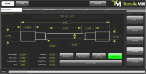 Working Screen for TensileTurn CNC – Round Tensile Sample Preparation Machine