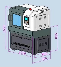 GenCut GL 120XY – Multi Function Abrasive Cut Off Saw with Touch Screen User Friendly Interface and Large Cutting Capacity Φ120mm