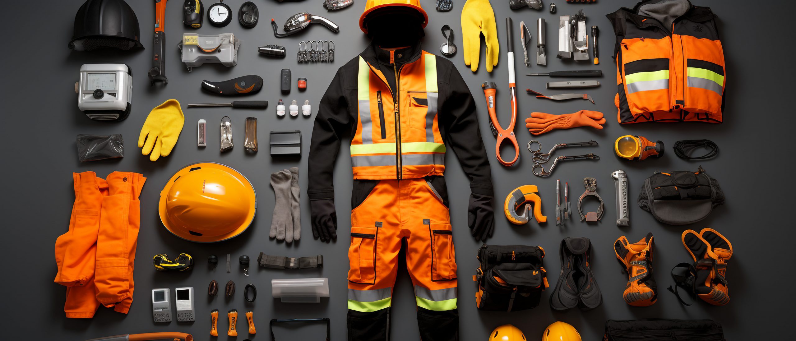 Various Industrial safety equipment to protect personal safety