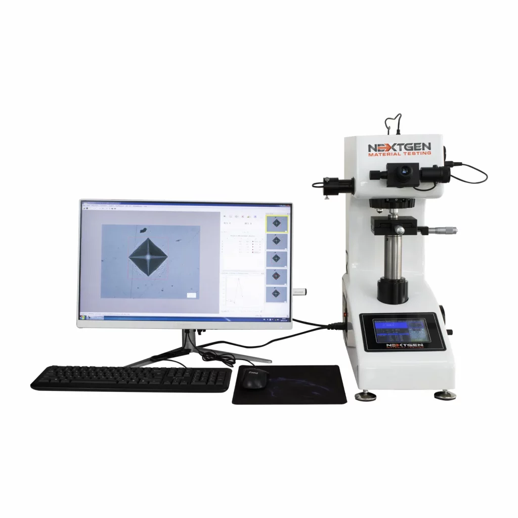 NG-5000 macro Vickers hardness tester with CCD camera and analysis software