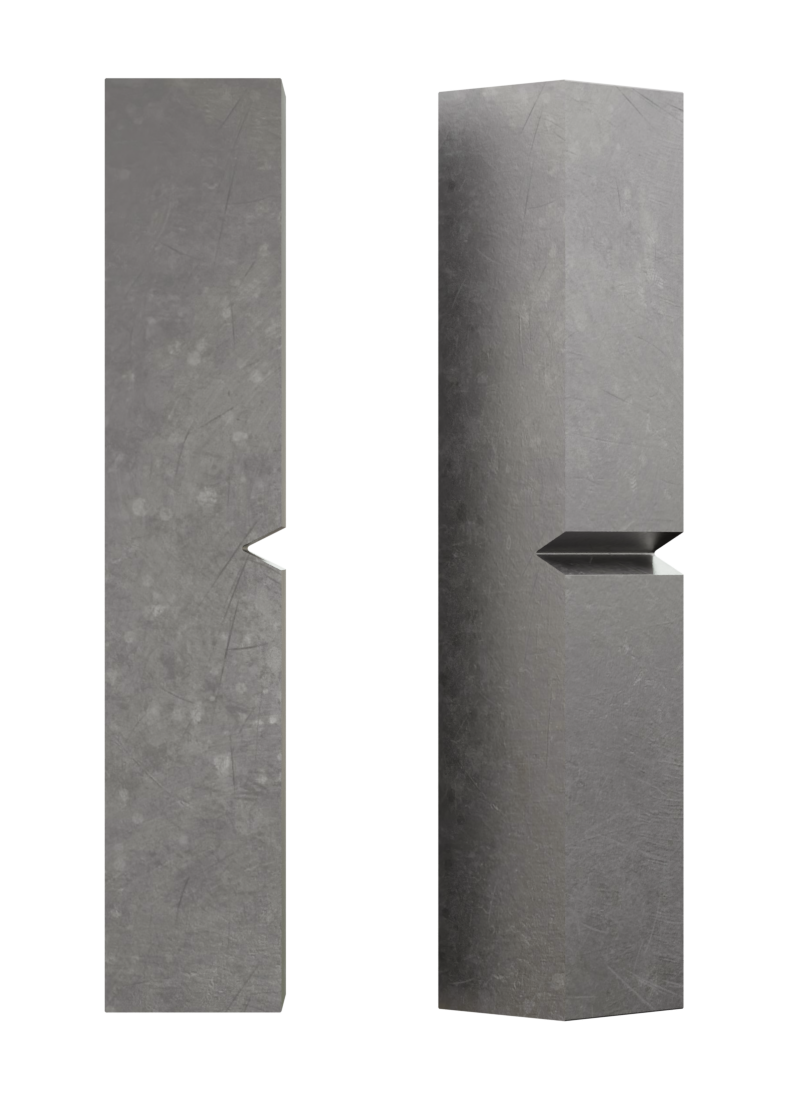 V-notched samples for impact testing