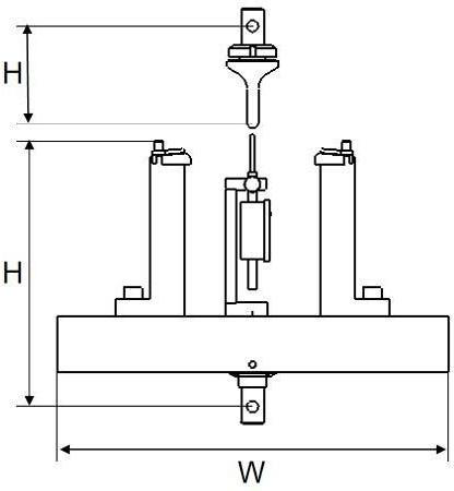 Next Gen 3-point bending fixture - NGA104A - size