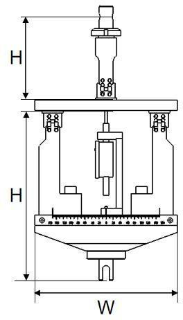 Next Gen 3-point bending fixture - NGA204E - size