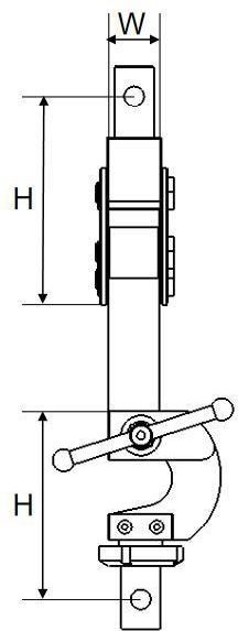 Next Gen Floating roller peel test fixture - NGB202A - size