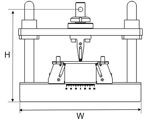Next Gen Short-beam shear test fixture - NGA204D - size