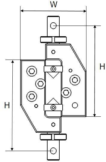 Next Gen V-notched rail shear fixture - NGB204F - size