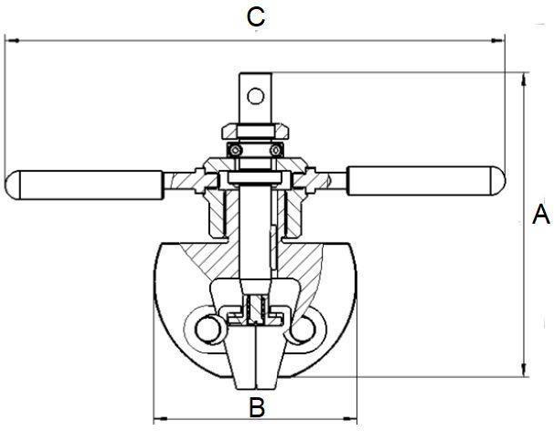 Next Gen Wedge tensile grip - Wedge action - NGA204G - size