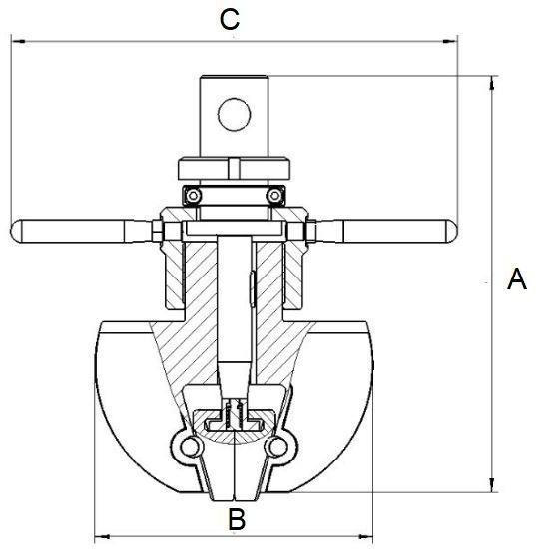 Next Gen Wedge tensile grip - Wedge action - NGA305A - size