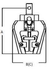 Next Gen Wedge tensile grip - Wedge action - NGB204A - size