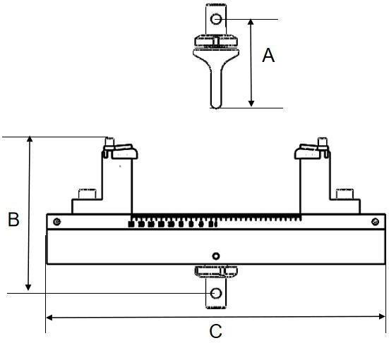 NextGen Bending fixture - 3-point bending - NGA204A -size