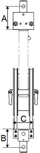 NextGen Climbing drum peel test fixture - NGG103A - size