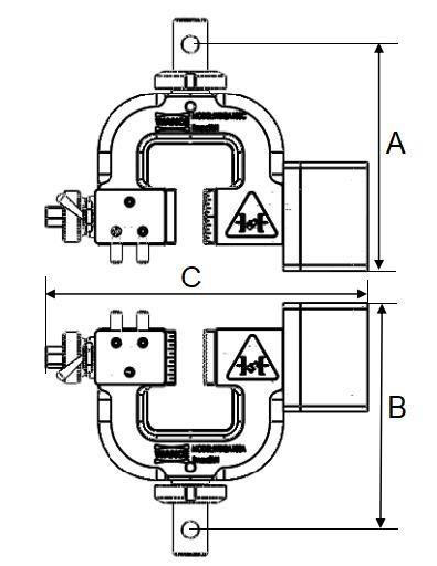 NextGen Pneumatic tensile grip - Side action - NGA103C - size