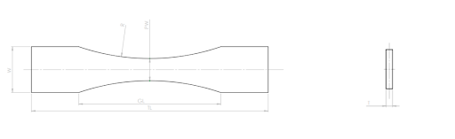 Continuous Radius Flat Specimen
