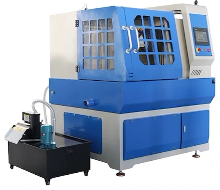 GenCut GL 120XY automatic abrasive cutting saw with separate coolant tank