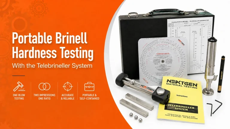 Portable Brinell Hardness Testing With the Telebrineller System
