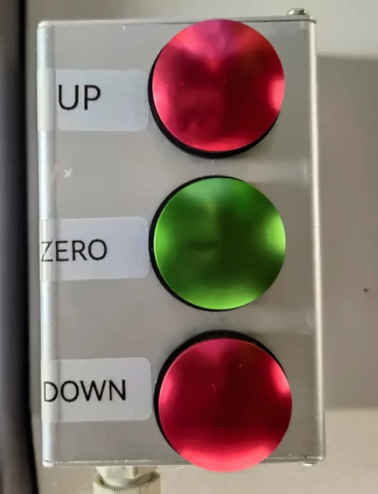 DWT-1800 hand control box with UP, ZERO and DOWN buttons
