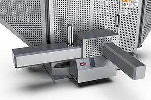 Automatic specimen feeding system on the impact tester